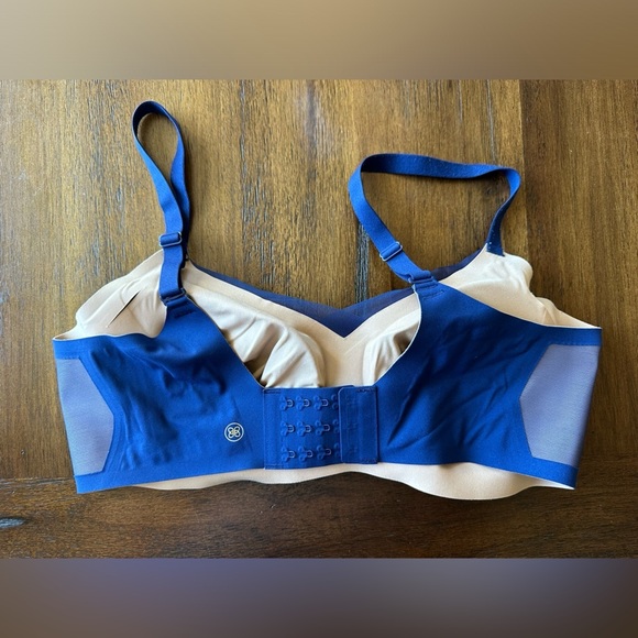 Honeylove Tan and Blue Crossover Bra-size 38D/DD - Picture 3 of 6